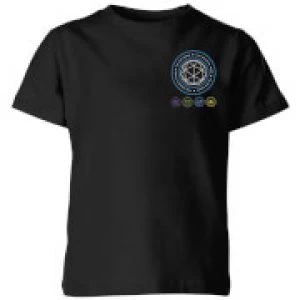 Image of Crystal Maze Crystal Pocket Kids T-Shirt - Black - 11-12 Years