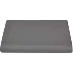 image of Sateen Flat Sheet (Emperor) (Platinum Grey) - Belledorm