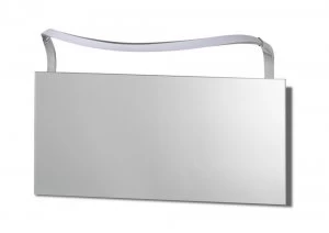 Image of Wall Lamp 12W LED Big Wave IP44 4000K, 950lm, Silver, Frosted Acrylic, Polished Chrome