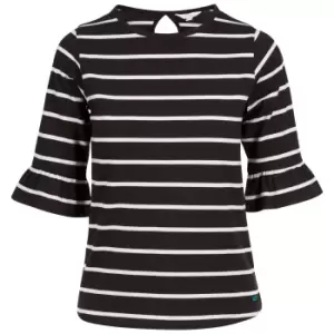 Image of Trespass Womens/Ladies Hokku Contrast Striped T-Shirt (M) (Black/White)