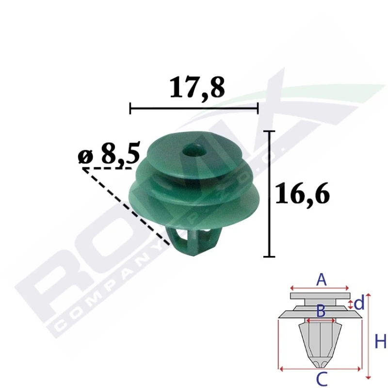 Image of ROMIX Trim clip ROMIX C70683