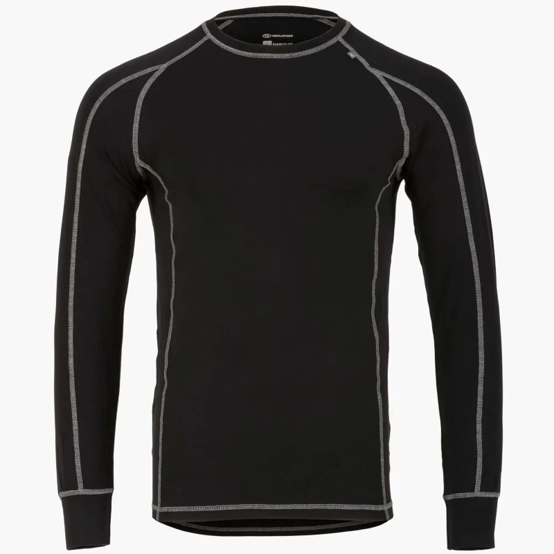 Image of Thermal shirt Highlander Bamboo 190 Noir Male S