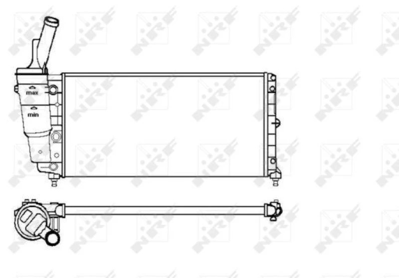 Image of NRF 53226 Engine radiator Mechanically jointed cooling fins, Aluminium Aluminium Radiator,engine cooling (470)