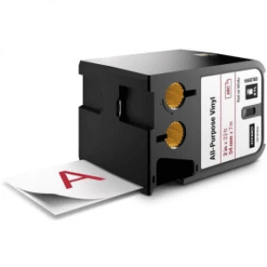 Image of Dymo 1868760 Red on White Label Tape 54mm x 7m