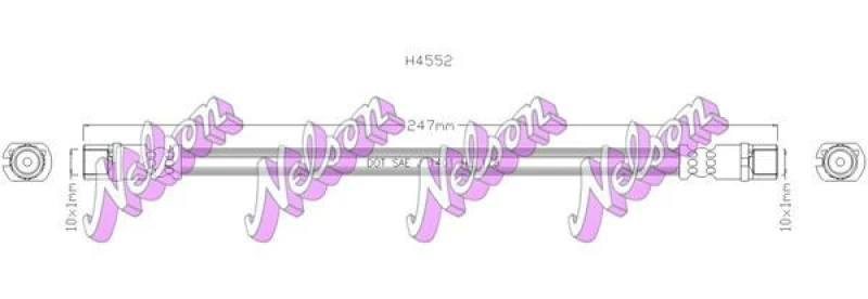 Image of Brake hose KAWE H4552