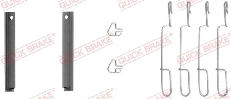 Image of QUICK BRAKE Brake pad fitting kit QUICK BRAKE 109-1280