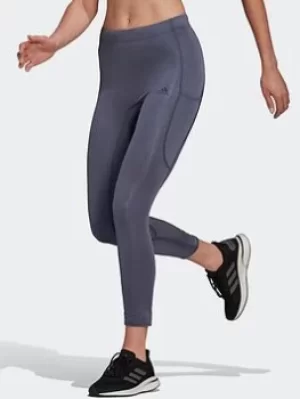 Image of adidas Fastimpact Shiny Running 7/8 Tights, Black Size XL Women