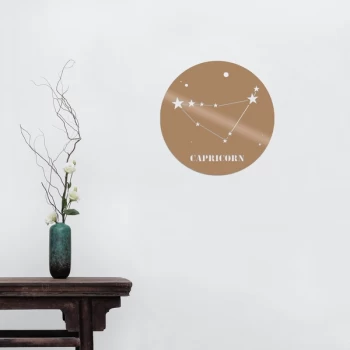 Image of Capr?corn Horoscope - Copper Copper Decorative Metal Wall Accessory