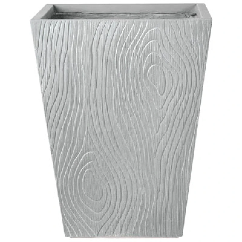 Image of Beliani Plant Pot Baihe 42cm Grey