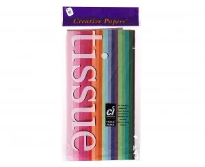 Image of Creativity Tissue Paper Pack of 20 Sheets Assorted