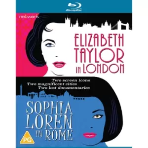 image of Elizabeth Taylor in London Sophia Loren in Rome