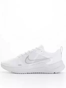 image of Nike Downshifter - White/Silver , White/Silver, Size 3, Women