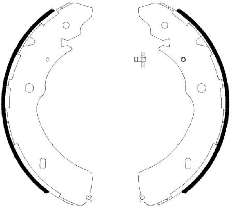 Image of Brake Shoe Set TEXTAR 91084800
