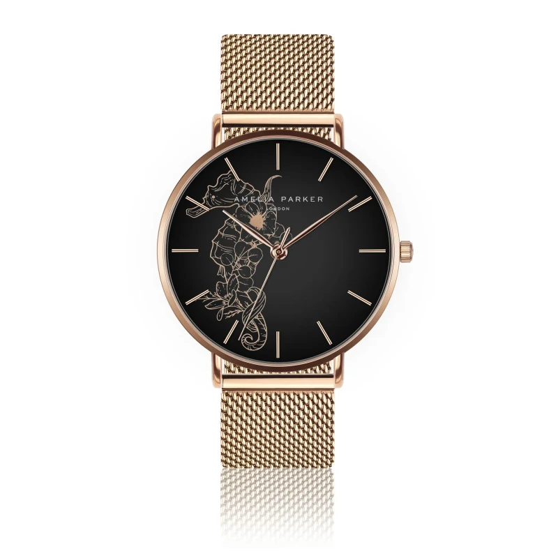 Image of Amelia Parker Womens watch Amelia Parker Fossil Mesh Dore Female 38 mm
