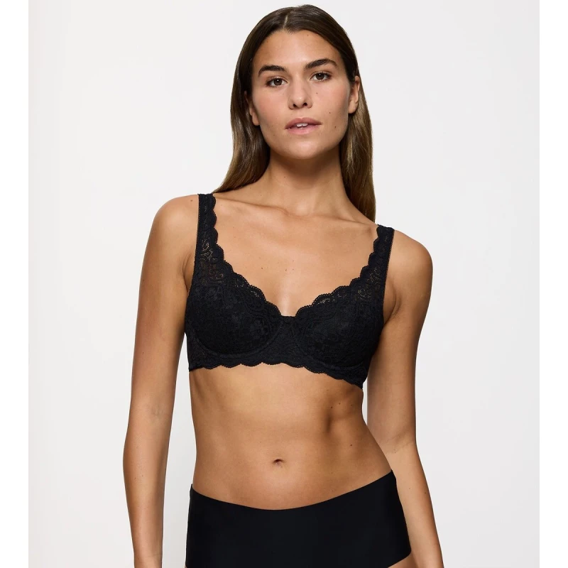 Image of Triumph Amourette Whp Balcony Bra Black Lace 34B