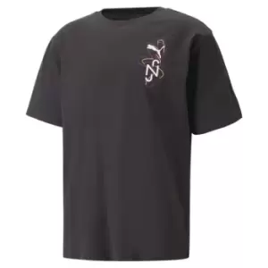 image of Puma JR Creativity Graphic Tee - Black