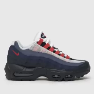 Image of Nike Navy Air Max 95 Recraft Boys Youth Trainers