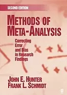 Image of methods of meta analysis correcting error and bias in research findings