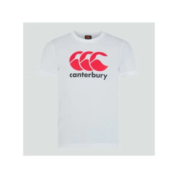 image of Canterbury - Junior Logo T-Shirt - 12 Years - White