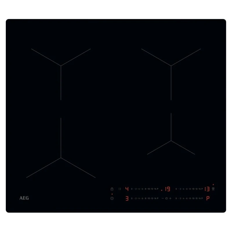 Image of AEG SO64IA0SCB 58cm Series 5000 Frameless 4 Zone Induction Hob - BLACK SO64IA0SCB