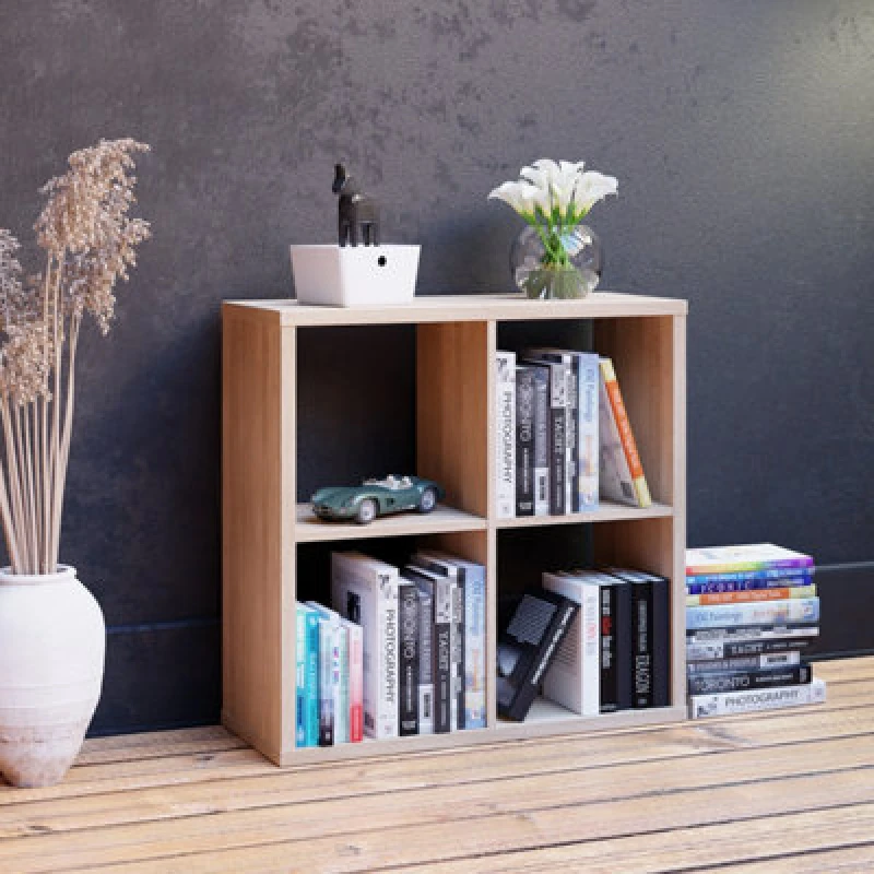 Image of Furniture To Go Mauro 2x2 Storage Unit Light Oak