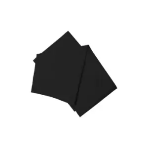 Image of Easy Care Minimum Iron Flat Sheet Single Black
