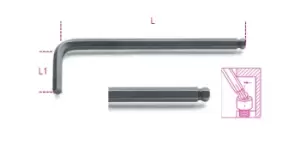 Image of Beta Tools 96 BP 8mm Ball Head Offset Hexagon Key Burnished 000960970
