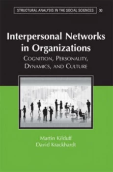 Image of Interpersonal Networks in Organizations by Martin Kilduff Paperback