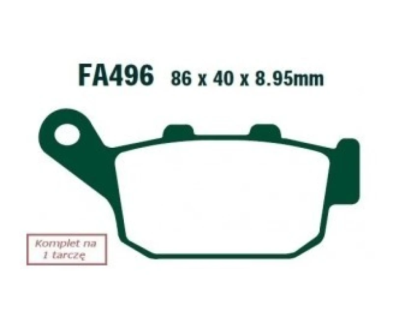 Image of EBC Brakes Brake pad set EBC Brakes FA496HH