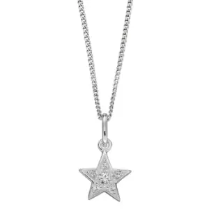 Image of Sterling Silver Star Pendant Necklace