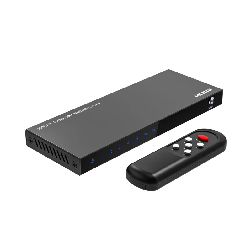 Image of Microconnect 8K@60Hz HDMI Swich 5x1. HDCP