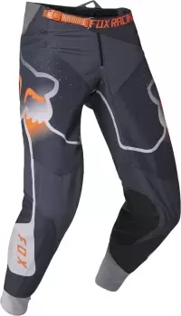 Image of FOX 360 Vizen Motocross Pants, grey-orange, Size 38, grey-orange, Size 38