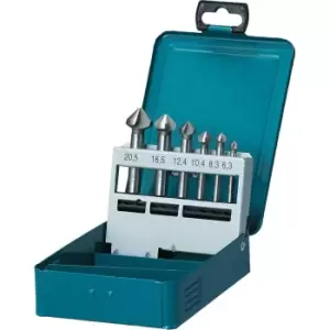 image of Makita 6 Piece HSS Countersink Bit Set