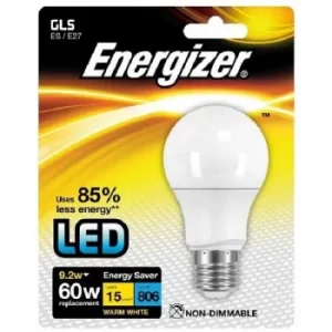 Image of Energizer E27 Warm White Blister Pack Gls 8.2w 806lm