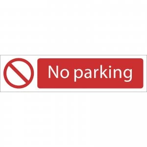 Image of Draper No Parking Sign 200mm 50mm Standard