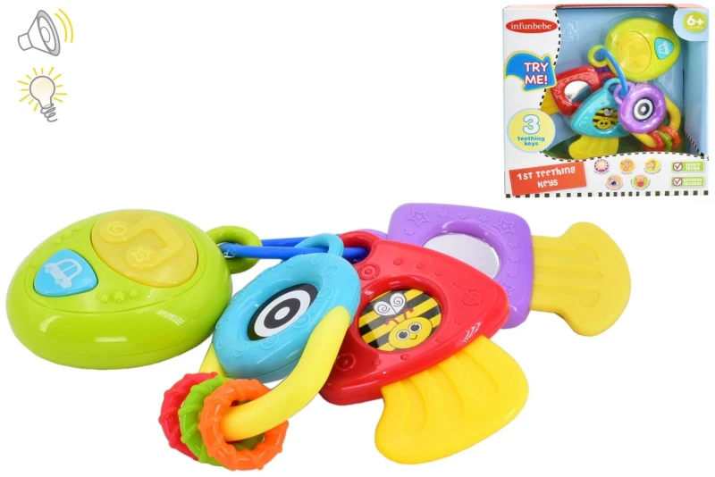 Image of Infunbebe My 1st Teething Keys Multi unisex