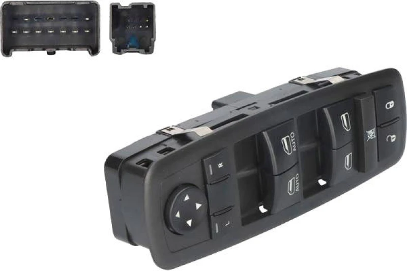 Image of Alfa e-Parts AF02282 Switch, window winder Right Front Thermoplast Switch,window winder (1761)