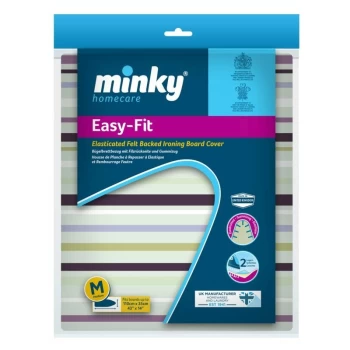 image of Minky 110 x 35cm Easy Fit Ironing Board Cover