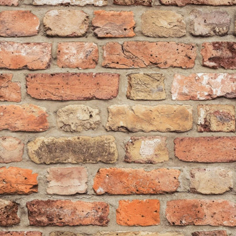 Image of Grandeco Industrial Rustic Red Brick Textured Wallpaper, Terracotta