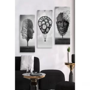 Image of MDF0006 Multicolor Decorative MDF Painting (3 Pieces)
