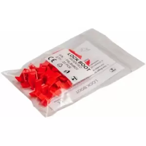 image of Tuk Ltd - PSLBrd20 Red Lock Boot In Bags Of 20s