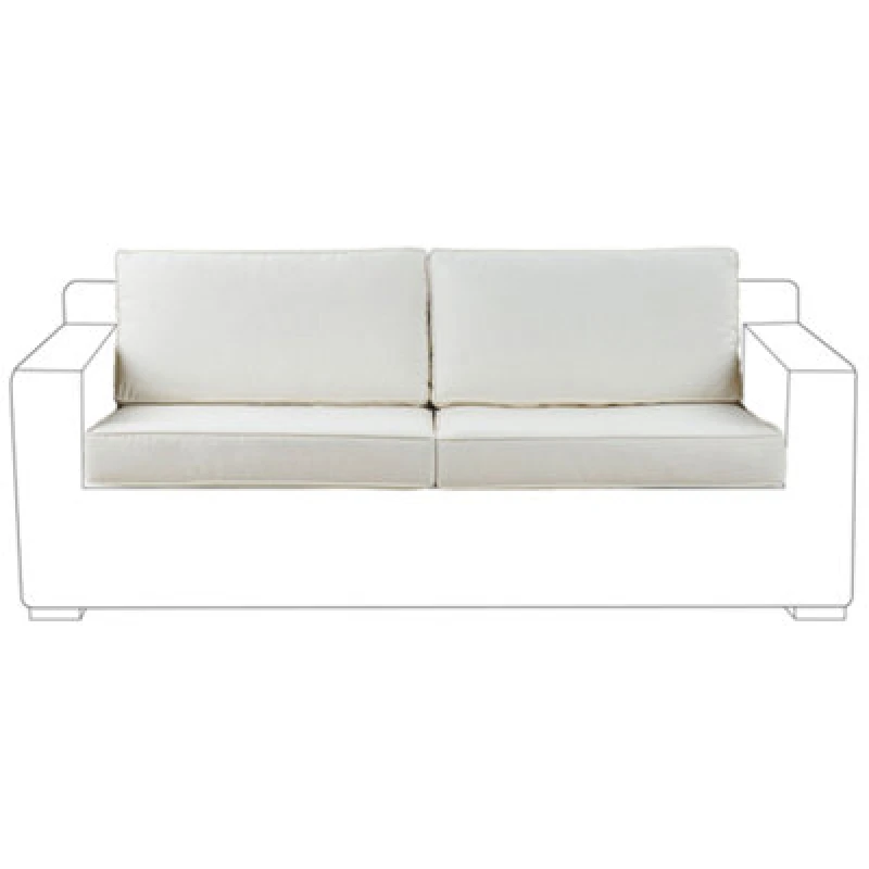 Image of Beliani Outdoor Cushion Cover Set ARDEA White 621321