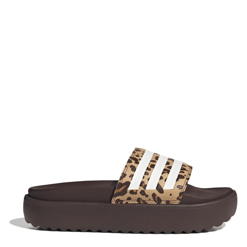 Image of Womens slides adidas Adilette Platform Marron Female 39