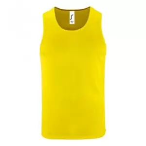 Image of SOLS Mens Sporty Performance Tank Top (3XL) (Neon Yellow)