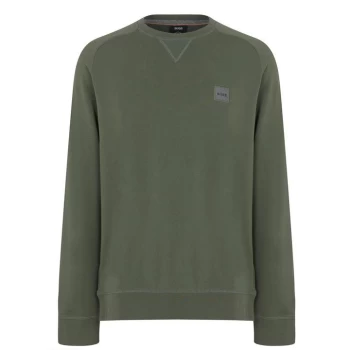 image of Hugo Boss Westart Crewneck Sweatshirt Open Green Size M Men