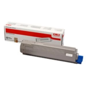 image of OKI 44643004 Black Laser Toner Ink Cartridge