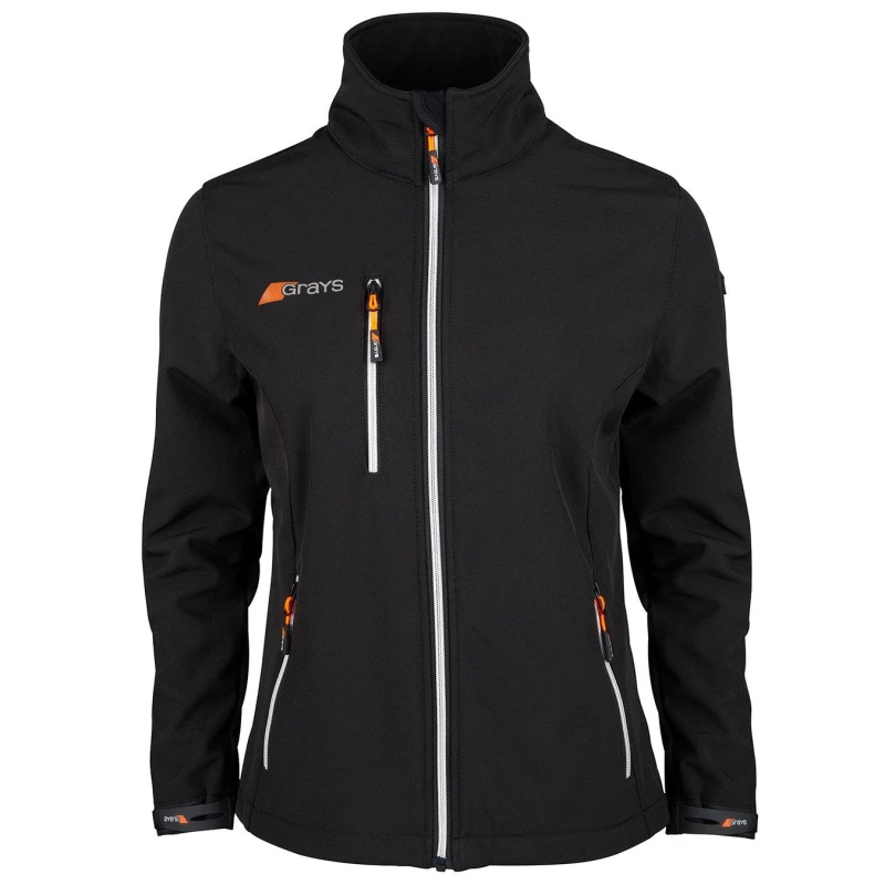 Image of Grays Hockey Radius Soft Shell Jacket - Black 8