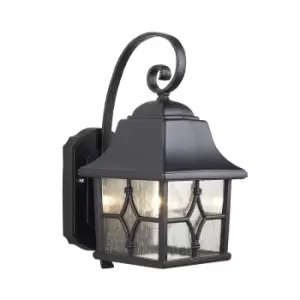 image of Elstead Kent - 1 Light Outdoor Wall Lantern Light Black IP44, E27