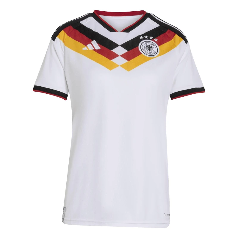 Image of adidas Home Germany Football Jersey womens T shirt in White