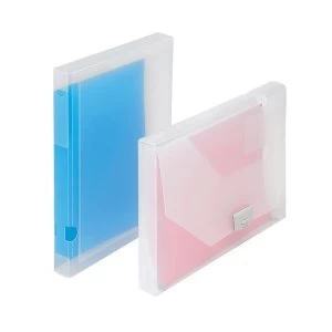 image of 5 Star Office A4 Document Box Polypropylene 30mm Clear Pack 10